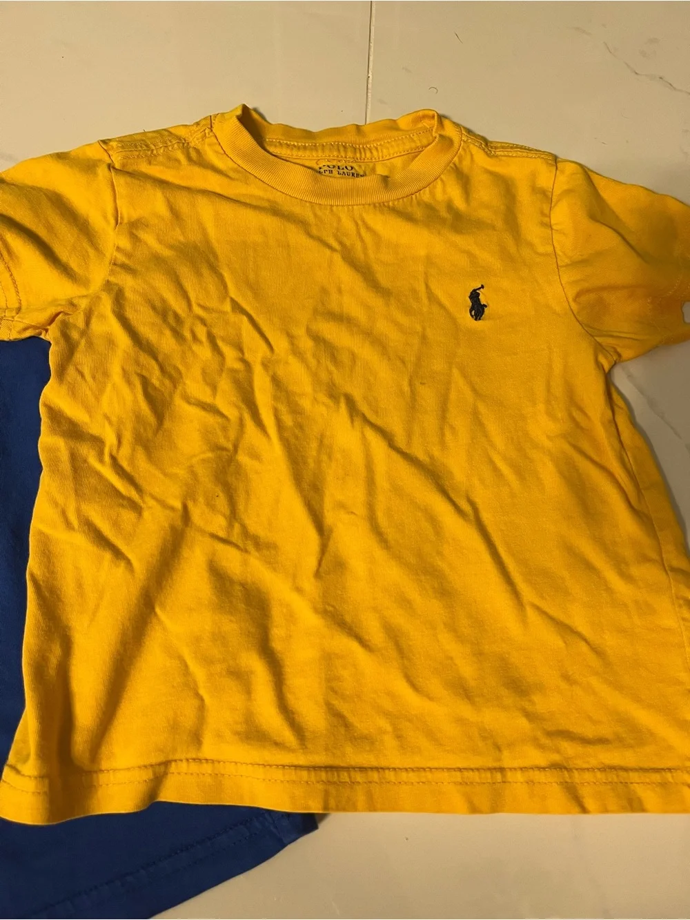 Ralph Lauren Kids Short Sleeve Tees in Royal Blue & Bright Yellow